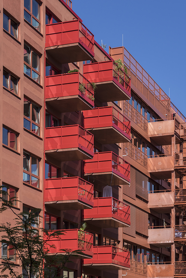 Architekturbeton, Betonfertigteile, Balkone, Mehrfamilienhaus Am Lokdepot Berlin
