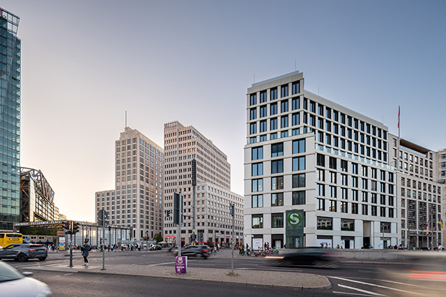 Architekturbeton, Betonfertigteile, Fertigteilfassade, Trion, Leipziger Platz, Berlin